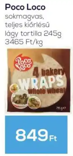 GRoby Poco Loco sokmagvas, teljes kiőrlésű, tortilla ajánlat