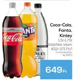 GRoby Coca-Cola, Fanta, Kinley ajánlat