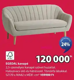 JYSK EGEDAL kanapé ajánlat