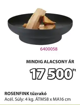 JYSK ROSENFINK tűzrakó ajánlat
