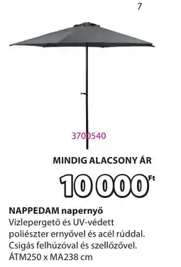 JYSK NAPPEDAM napernyő ajánlat