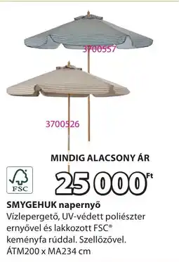 JYSK SMYGEHUK napernyő ajánlat