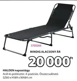 JYSK HALDEN napozóágy ajánlat