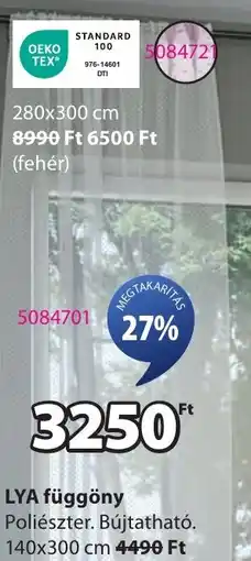 JYSK LYA függöny ajánlat