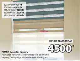JYSK FEMRIS duo rolós függöny ajánlat