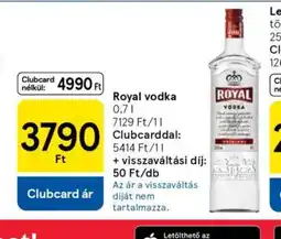 Tesco Royal vodka ajánlat