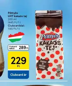 Tesco Pöttyös kakas tej ajánlat