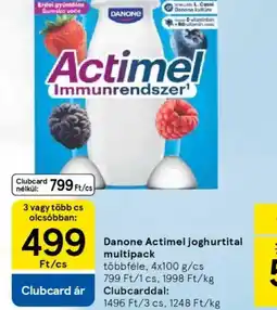 Tesco Danone Actimel joghurtital multipack ajánlat