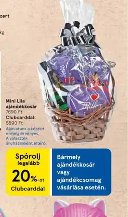 Tesco Mini Lila ajándékkosár ajánlat