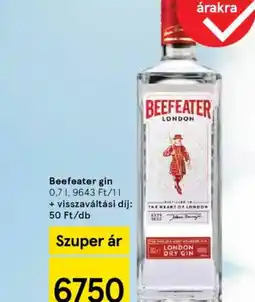 Tesco Beefeater gin ajánlat