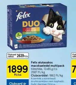 Tesco Felix alutasakos macskaeledel multipack ajánlat