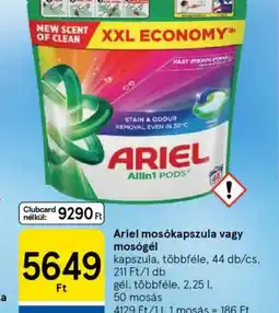 Tesco Ariel moskapszula vagy mosgél ajánlat