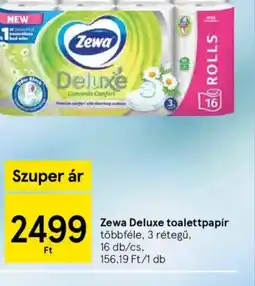 Tesco Zewa Deluxe toalettpapír ajánlat