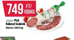 Coop Pick Rákczi Szalámi ajánlat