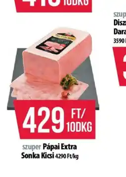 Coop Pápai Extra Sonka Kicsi ajánlat