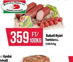 Coop Babati Nyári Turista Vts. ajánlat