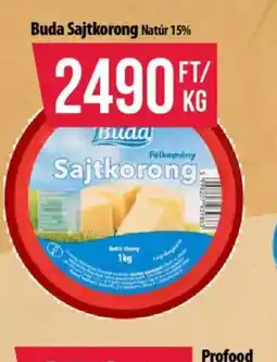 Coop Buda Sajtkorong Natur 15% ajánlat