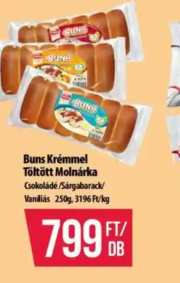 Coop Buns krémmel töltött Molnárka ajánlat