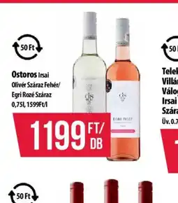 Coop Ostoros Irsai Olivér Száraz Fehér/ Egri Rosé Száraz ajánlat