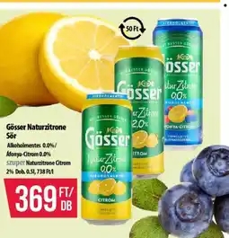 Coop Gösser Naturzitrone Sör ajánlat