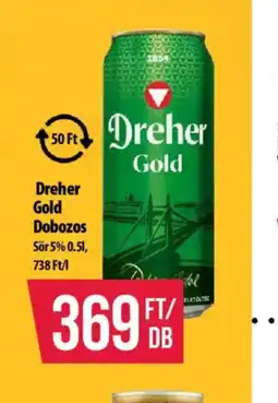Coop Dreher Gold Dobozos Sör ajánlat