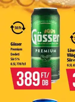Coop Gösser Premium Eredeti Sör ajánlat