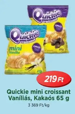 Real Quickie mini croissant vaníliás, kakaós ajánlat