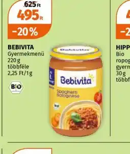 Müller Bebivita Gyermekmenü ajánlat