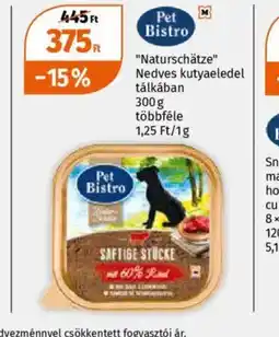 Müller Pet Bistro "Naturschätze" Nedves kutyaeledel tálkában ajánlat