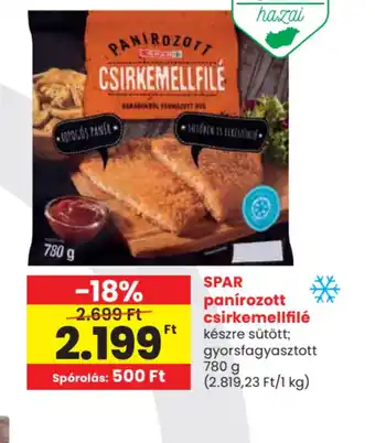 Spar Spar panírozott csirkemellfilé ajánlat