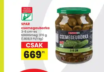 Spar Spar csemegeuborka ajánlat