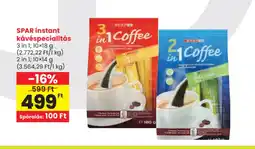 Spar SPAR instant kávéspecialitás ajánlat