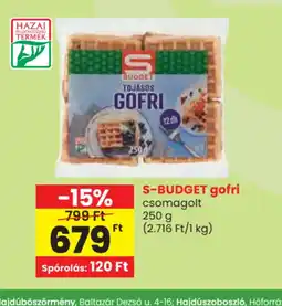 Spar S-Budget gofri ajánlat