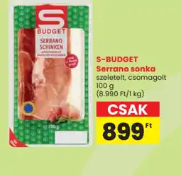 Spar S-Budget Serrano sonka ajánlat