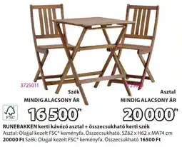 JYSK RUNEBAKKEN kerti kávézó asztal ajánlat