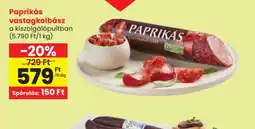 Spar Paprikás vastagkolbász ajánlat