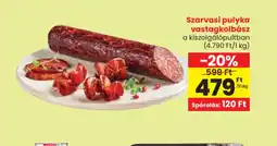 Spar Szarvasi pulyka vastagkolbász ajánlat