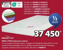JYSK DREAMZONE EMBLA PF80 habszivacs matrac ajánlat