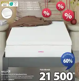 JYSK WELLPUR FRYA GT30 fekvőbetét fehér ajánlat