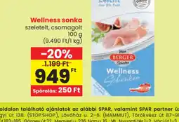Spar Wellness sonka ajánlat