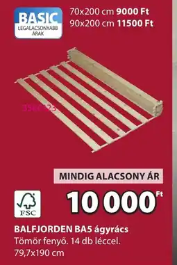 JYSK BALFJORDEN BA5 ágyrács ajánlat