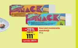 Spar Szarvasi mozzarella snacksajt ajánlat