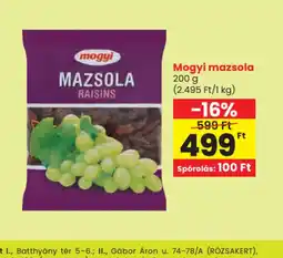 Spar Mogyi Mazsola ajánlat