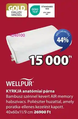 JYSK WELLPUR KYRKJA anatómiai párna ajánlat