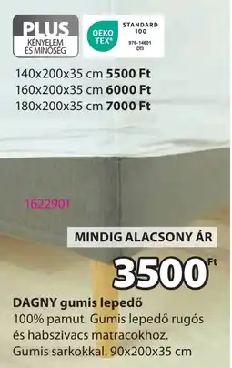 JYSK DAGNY gumis lepedő ajánlat