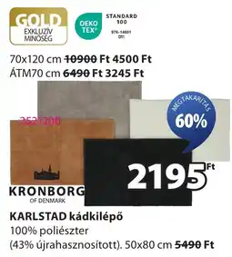 JYSK KRONBORG KARLSTAD kádkilépő ajánlat
