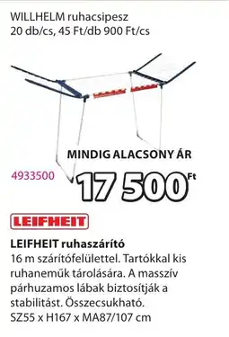 JYSK LEIFHEIT ruhaszárító ajánlat
