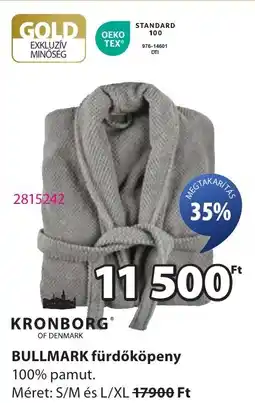 JYSK KRONBORG BULLMARK fürdőköpeny ajánlat