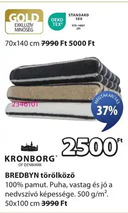 JYSK KRONBORG BREDBYN törölköző ajánlat