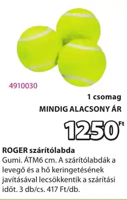 JYSK ROGER szárítólabda ajánlat